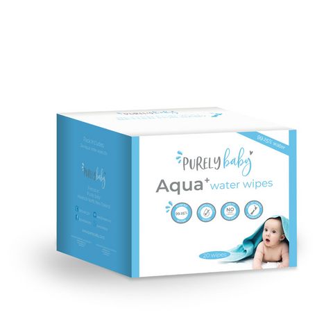 Image of Purely Baby Aqua+ Water Wipes Travel Pack