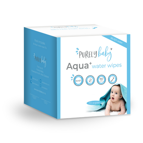 Image of Purely Baby Aqua+ 99.25% Water Wipes