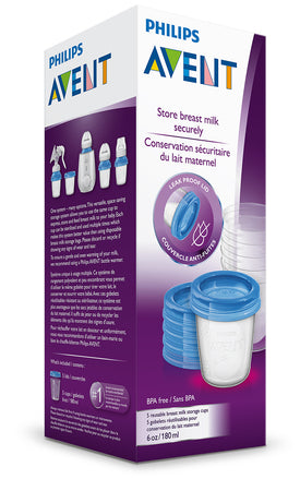 Philips Avent Milk Storage Cups 180ml