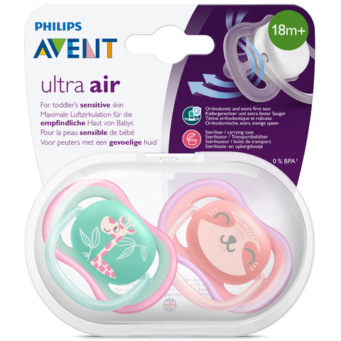 Image of Philips Avent Ultra Air Soother 18m+ - 2pk