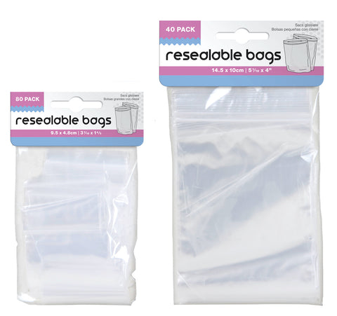 Re-Sealable Bags Small Or Large
