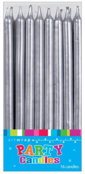 Candles Tall Gold Or Silver