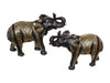 Black Gold Moroccan Elephant Set Of 2