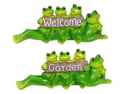 Welcome And Garden Frogs
