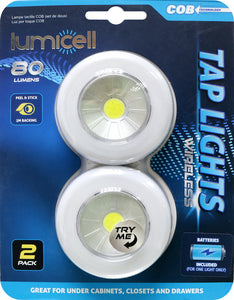 Lumicell COB Tap Light 2pk