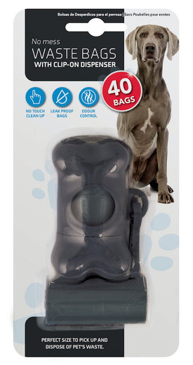Pet Waste Bag And Dispenser 40pk