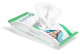 Purely Baby Biodegradable Aqua+ Bamboo Water Wipes 70pk (560 Wipes)
