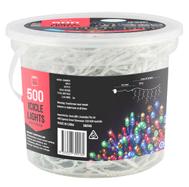 Icicle Lights LED Flashing 500