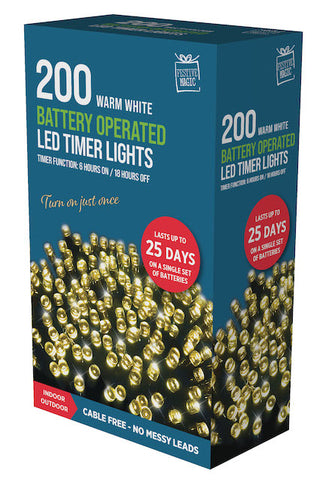 Image of Fairy Lights Battery Operated With Timer 200