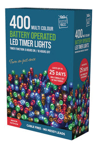 Fairy Lights Battery Operated With Timer 400