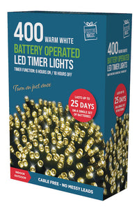 Fairy Lights Battery Operated With Timer 400