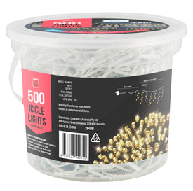 Icicle Lights LED Flashing 500
