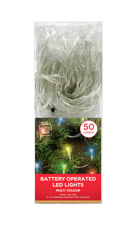 String LED Lights Battery Operated 50