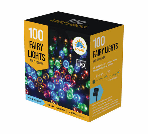 Image of Solar LED Fairy Lights 100