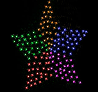 Solar LED Star Net Light Rainbow 150