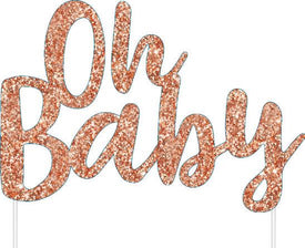 Cake Topper Glitter Oh Baby
