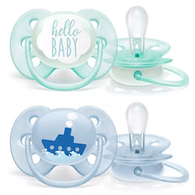 Avent Ultra Soft Soother 0-6m - 2pk