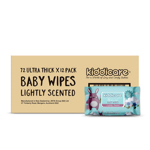 Kiddicare Baby Wipes Lightly Scented Carton (12x72s) 864wipes